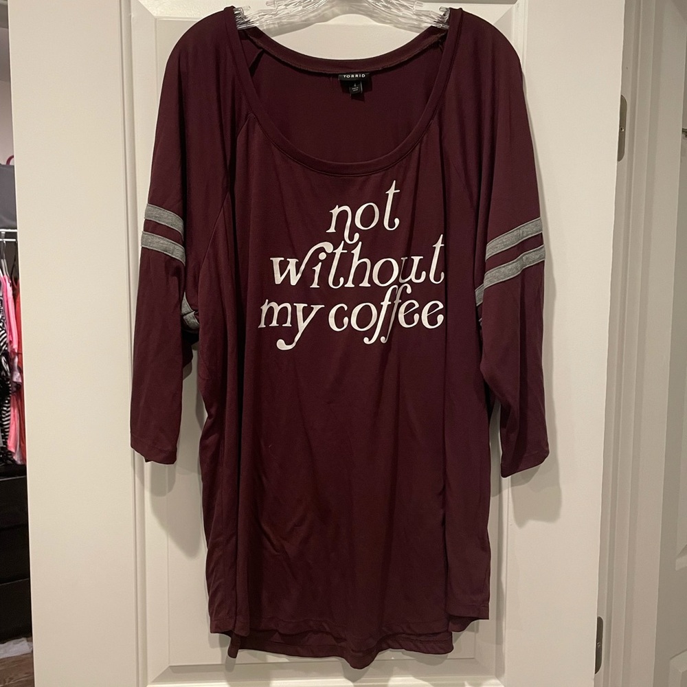 Torrid Coffee Long sleeve shirt 26/28